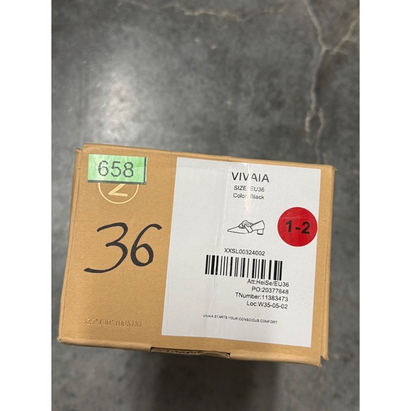 VIVAIA Elegant Black Low Heel Pumps with Bow Detail – Chic Comfort Pointed Toe - Picture 9 of 10